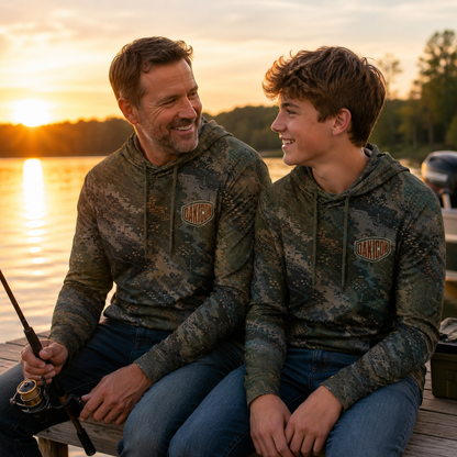 Oakicon Dark Forest Personalized Name Camo Performance Hoodie, Oakicon Camo Performance Hoodie