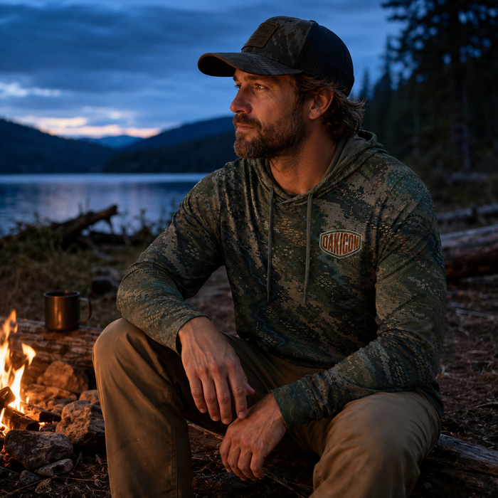 Oakicon Dark Forest Personalized Name Camo Performance Hoodie, Oakicon Camo Performance Hoodie