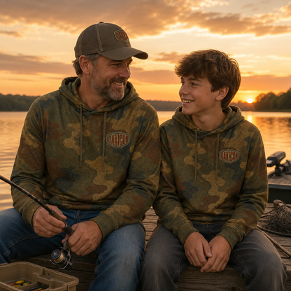 Oakicon Dark Frogskin Personalized Name Camo Performance Hoodie, Oakicon Camo Performance Hoodie