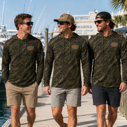 Oakicon Dark Marsh Personalized Name Camo Performance Hoodie, Oakicon Camo Performance Hoodie