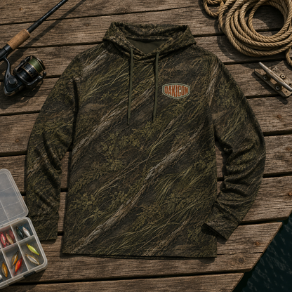 Oakicon Dark Marsh Personalized Name Camo Performance Hoodie, Oakicon Camo Performance Hoodie