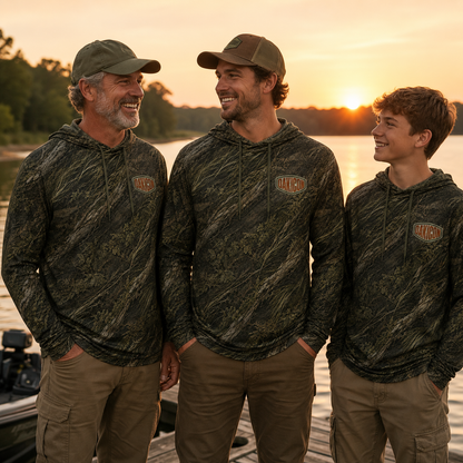 Oakicon Dark Marsh Personalized Name Camo Performance Hoodie, Oakicon Camo Performance Hoodie