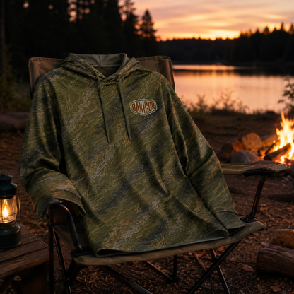 Oakicon Dark Olive Brush Personalized Name Camo Performance Hoodie, Oakicon Camo Performance Hoodie