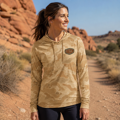 Oakicon Desert Sand Personalized Name Camo Performance Hoodie, Oakicon Camo Performance Hoodie