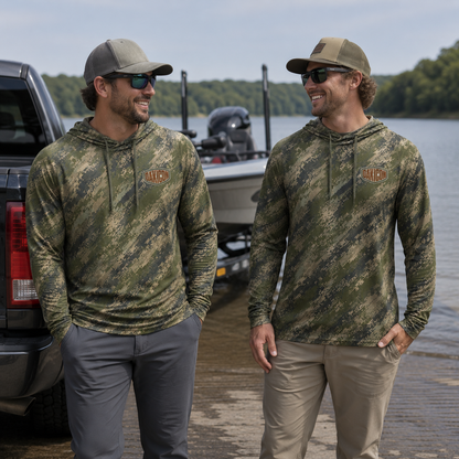 Oakicon Digital Woodland Personalized Name Camo Performance Hoodie, Oakicon Camo Performance Hoodie