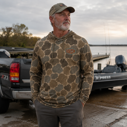 Oakicon Duck Hunter Personalized Name Camo Performance Hoodie, Oakicon Camo Performance Hoodie