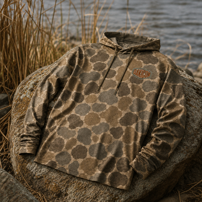 Oakicon Duck Hunter Personalized Name Camo Performance Hoodie, Oakicon Camo Performance Hoodie