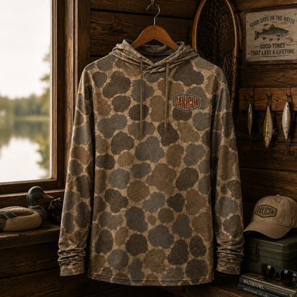 Oakicon Duck Hunter Personalized Name Camo Performance Hoodie, Oakicon Camo Performance Hoodie