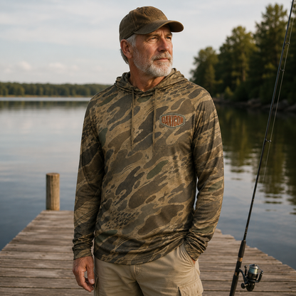 Oakicon Khaki Woodland Personalized Name Camo Performance Hoodie, Oakicon Camo Performance Hoodie