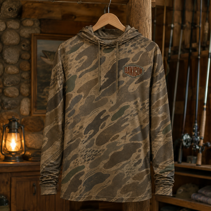 Oakicon Khaki Woodland Personalized Name Camo Performance Hoodie, Oakicon Camo Performance Hoodie