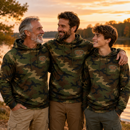 Oakicon Classic Woodland Personalized Name Camo Performance Hoodie, Oakicon Camo Performance Hoodie