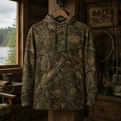 Oakicon Realistic Forest Personalized Name Camo Performance Hoodie, Oakicon Camo Performance Hoodie
