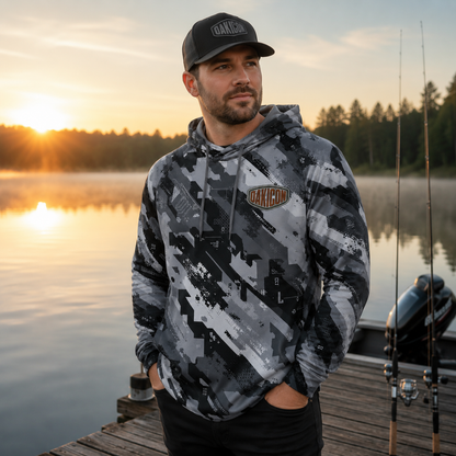 Oakicon Urban Digital Brush Personalized Name Camo Performance Hoodie, Oakicon Camo Performance Hoodie