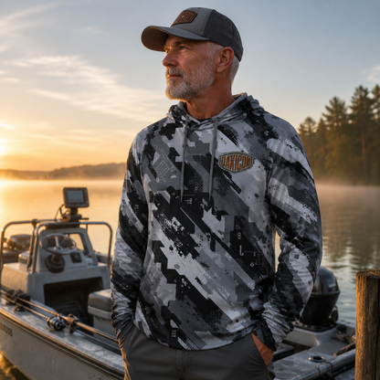 Oakicon Urban Digital Brush Personalized Name Camo Performance Hoodie, Oakicon Camo Performance Hoodie