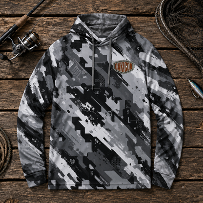 Oakicon Urban Digital Brush Personalized Name Camo Performance Hoodie, Oakicon Camo Performance Hoodie