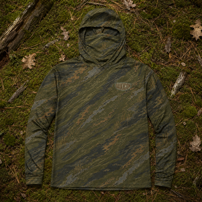 Oakicon Dark Olive Brush Personalized Name Camo Hoodie Mask, Oakicon Camo Hoodie Mask