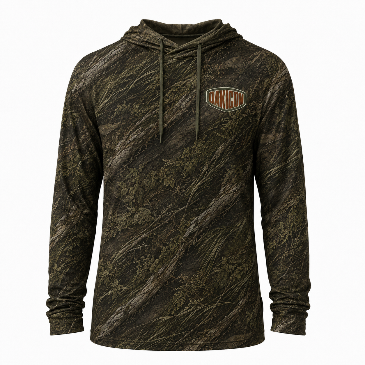 Oakicon Dark Marsh Personalized Name Camo Performance Hoodie, Oakicon Camo Performance Hoodie