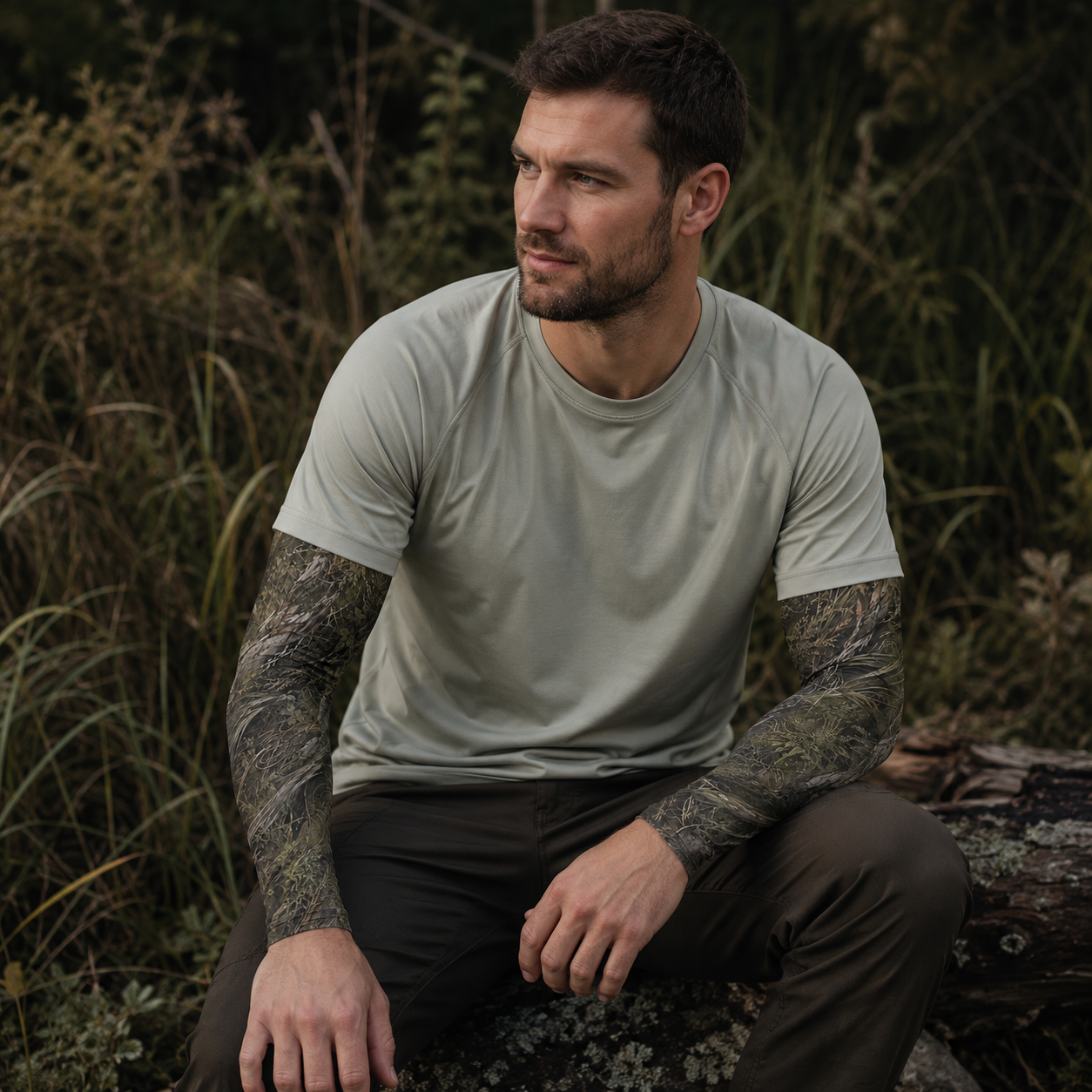 Oakicon Dark Marsh Personalized Name Camo Temporary Sleeve, Oakicon Camo Temporary Sleeve
