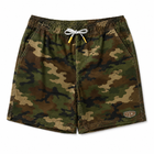 Oakicon Classic Woodland Personalized Name Camo Swim Trunks, Oakicon Camo Swim Trunks