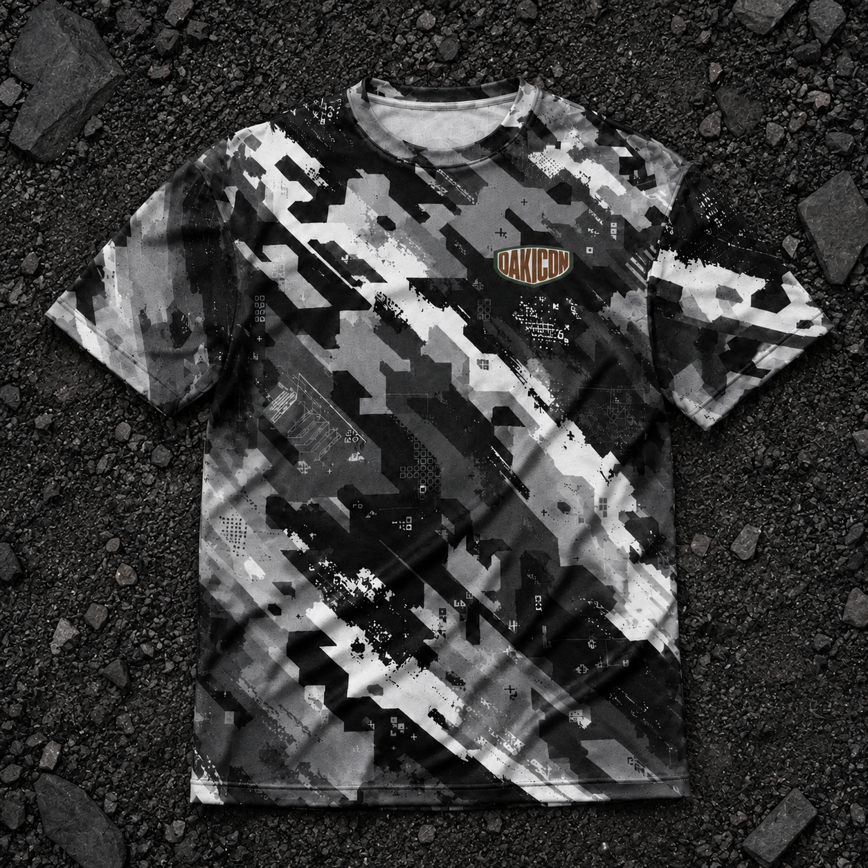 Oakicon Urban Digital Brush Personalized Name Camo T-Shirt, Oakicon Camo T-Shirt