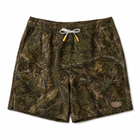 Oakicon Realistic Forest Personalized Name Camo Swim Trunks, Oakicon Camo Swim Trunks