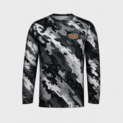 Oakicon Urban Digital Brush Personalized Name Camo Long-sleeve, Oakicon Camo Long-sleeve