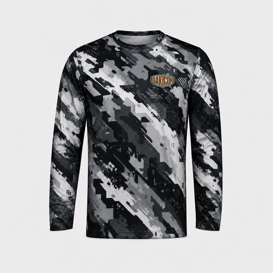 Oakicon Urban Digital Brush Personalized Name Camo Long-sleeve, Oakicon Camo Long-sleeve