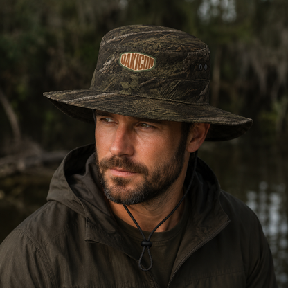 Oakicon Dark Marsh Personalized Name Camo Bucket Hat, Oakicon Camo Bucket Hat