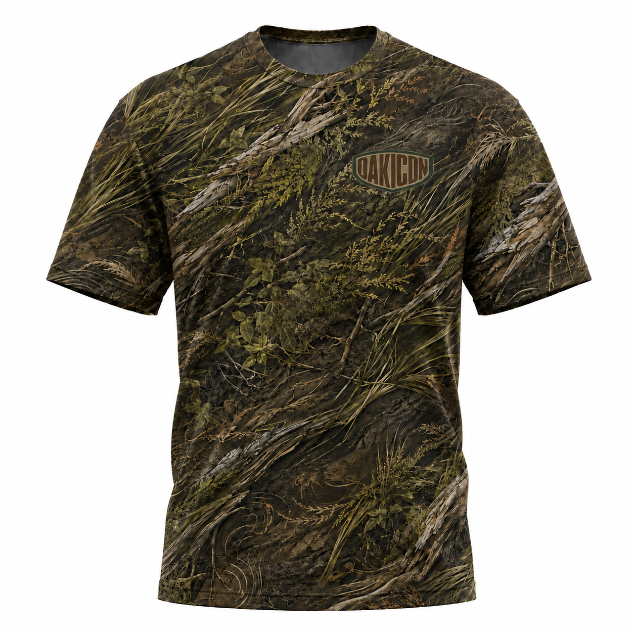 Oakicon Dark Marsh Personalized Name Camo T-Shirt, Oakicon Camo T-Shirt