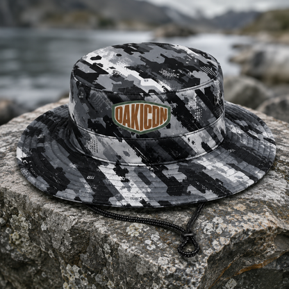 Oakicon Urban Digital Brush Personalized Name Camo Bucket Hat, Oakicon Camo Bucket Hat