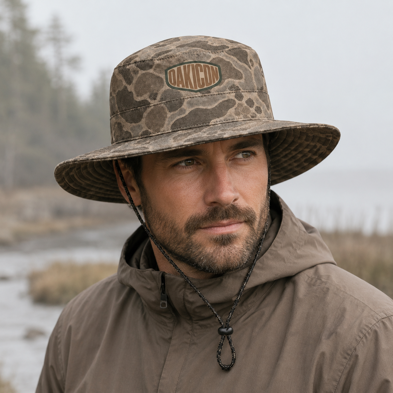 Oakicon Duck Hunter Personalized Name Camo Bucket Hat, Oakicon Camo Bucket Hat