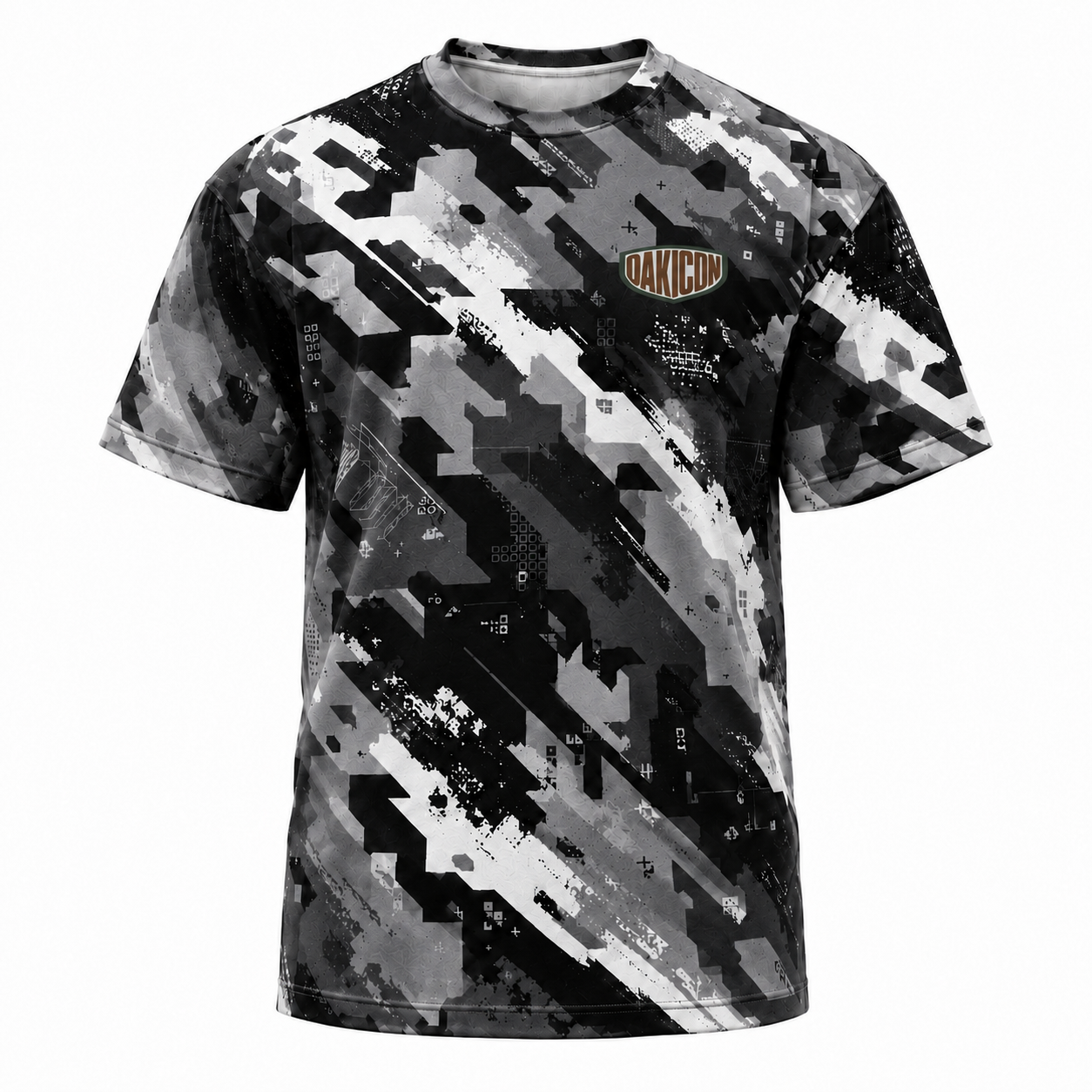 Oakicon Urban Digital Brush Personalized Name Camo T-Shirt, Oakicon Camo T-Shirt