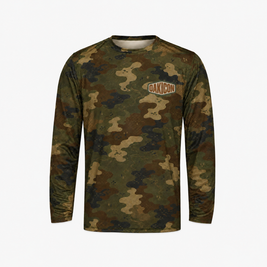 Oakicon Dark Frogskin Personalized Name Camo Long-sleeve, Oakicon Camo Long-sleeve
