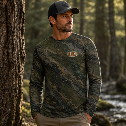 Oakicon Dark Forest Personalized Name Camo Long-sleeve, Oakicon Camo Long-sleeve