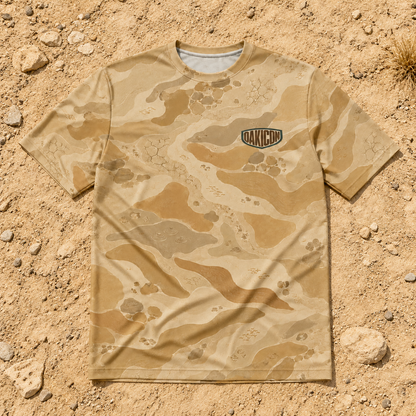 Oakicon Desert Sand Personalized Name Camo T-Shirt, Oakicon Camo T-Shirt