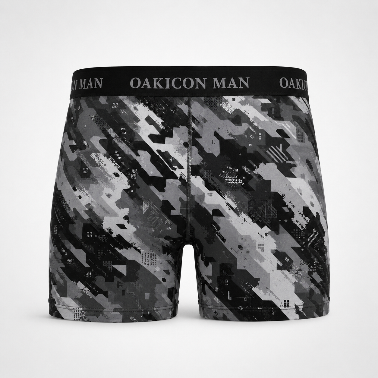 Oakicon Urban Digital Brush Personalized Name Camo Boxer Briefs, Oakicon Camo Boxer Briefs