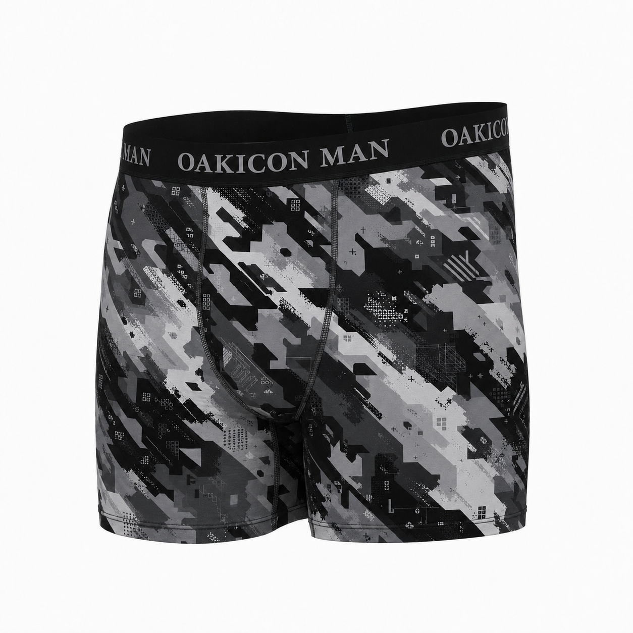 Oakicon Urban Digital Brush Personalized Name Camo Boxer Briefs, Oakicon Camo Boxer Briefs