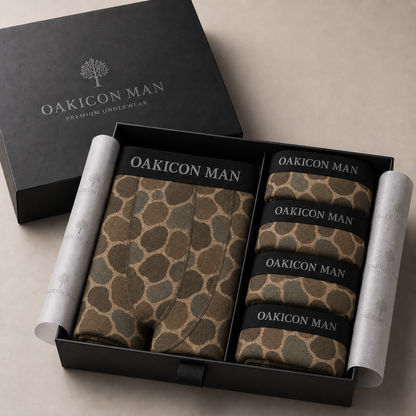 Oakicon Duck Hunter Personalized Name Camo Boxer Briefs, Oakicon Camo Boxer Briefs