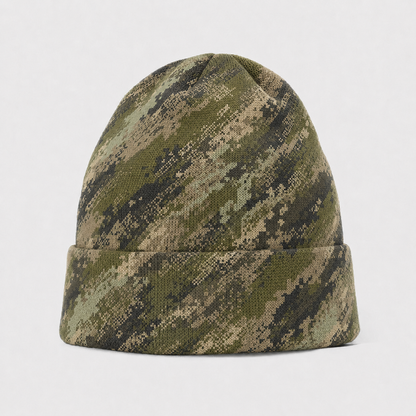 Oakicon Digital Woodland Personalized Name Camo Cuffed Beanie, Oakicon Camo Cuffed Beanie
