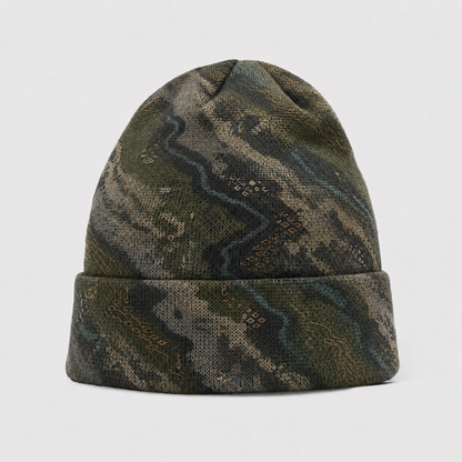 Oakicon Dark Forest Personalized Name Camo Cuffed Beanie, Oakicon Camo Cuffed Beanie