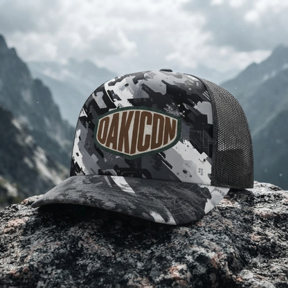 Oakicon Urban Digital Brush Personalized Name Camo Trucker Hat, Oakicon Camo Trucker Hat
