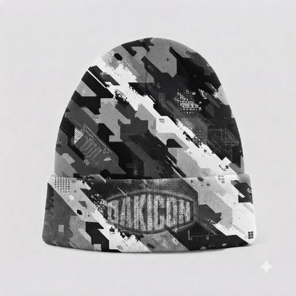 Oakicon Urban Digital Brush Personalized Name Camo Cuffed Beanie, Oakicon Camo Cuffed Beanie